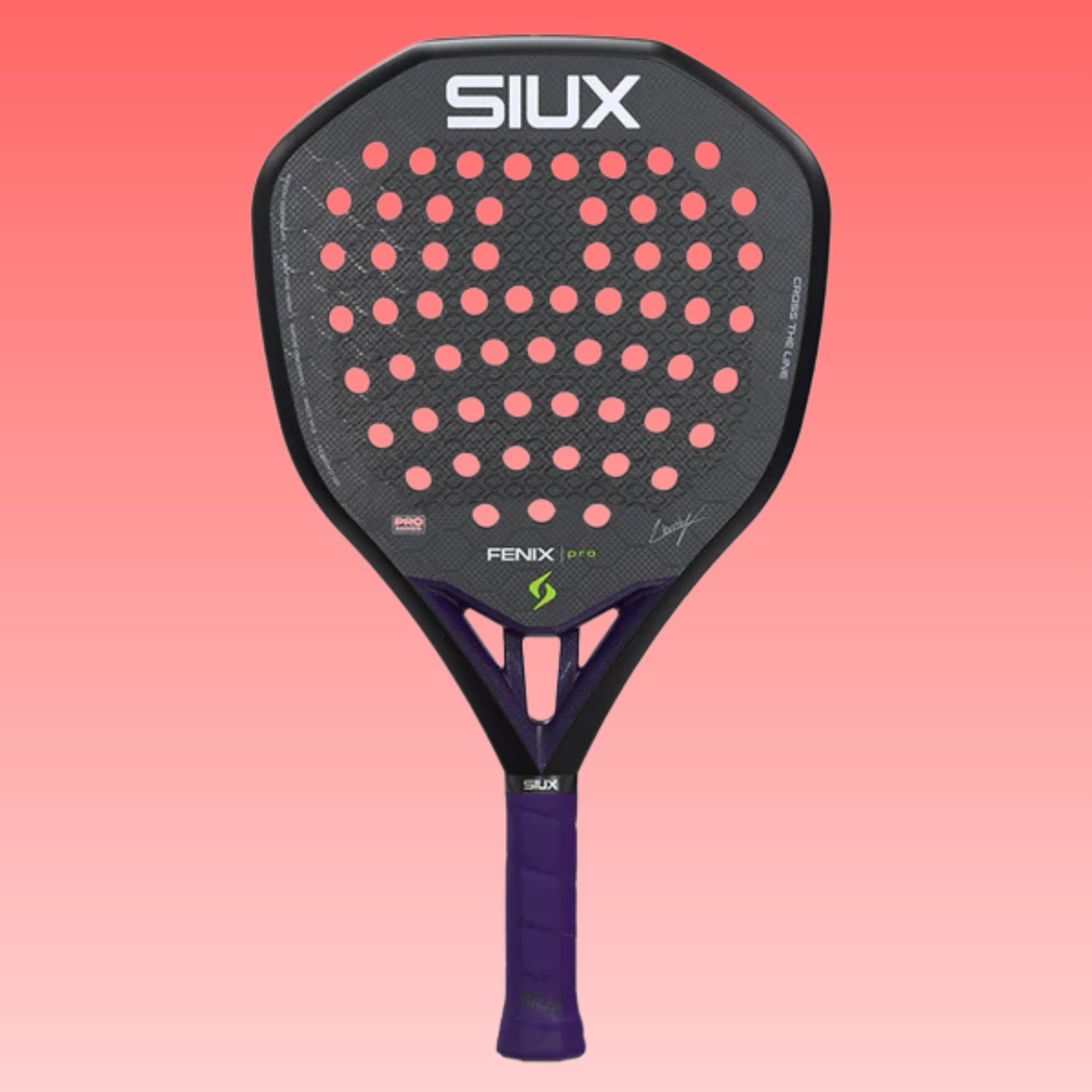 Raquette de padel Siux Fenix Pro VI Black Edition by Leo Augsburger 2026